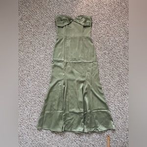 Reformation Hensley Satin Dress